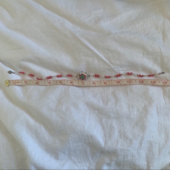 Handmade Swarovski Crystal Flower Necklace - Picture 4 of 7